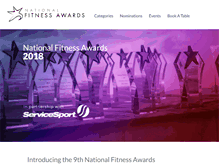 Tablet Screenshot of nationalfitnessawards.co.uk